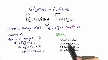 Best And Worst Case Inputs - Intro to Theoretical Computer Science