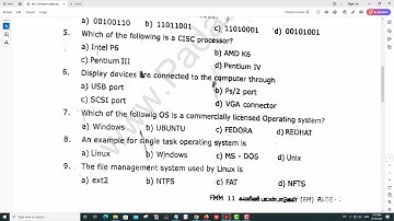 11th Computer Applications   1st Mid Term Test 2024   Question Paper   Krishnagiri District   (EM)
