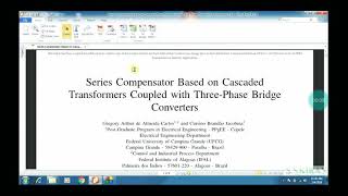 Series Compensator Based on Cascaded Transformers Coupled with Three Phase Bridge Converters