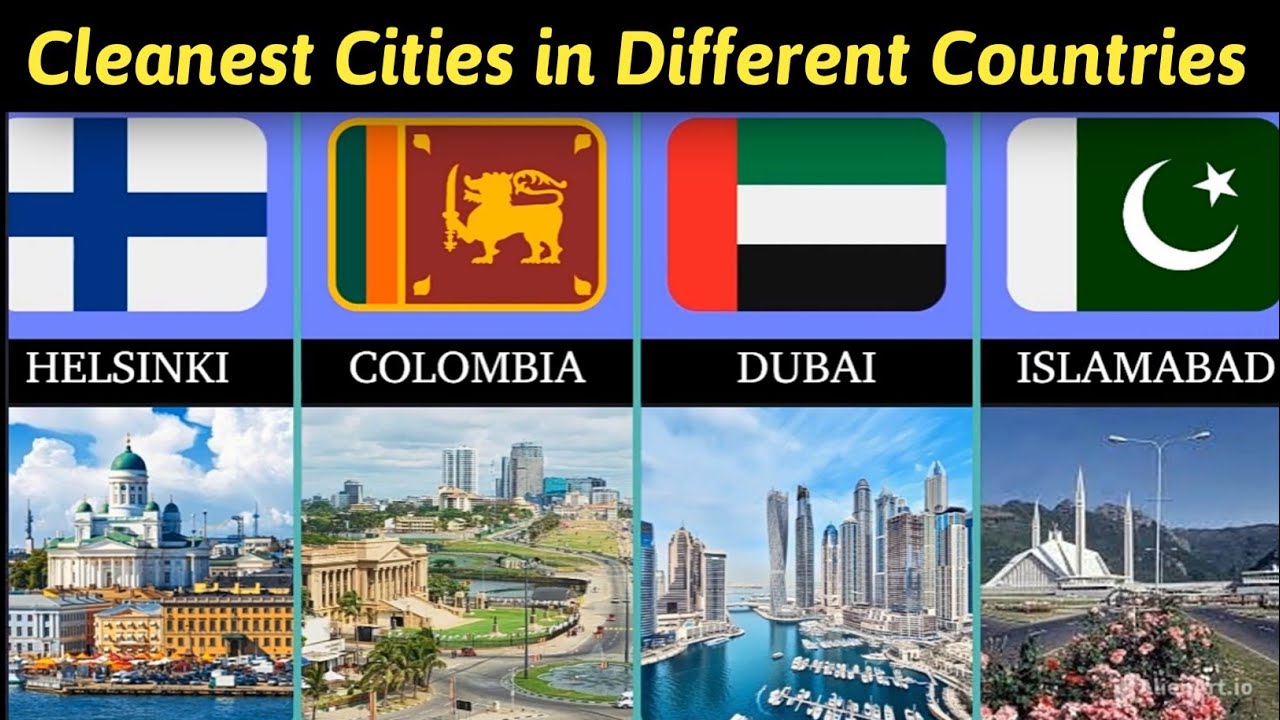 Cleanest Cities in Different Countries of The World.