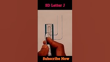 #Amazing 3d letter J#howtomaking3dletter #