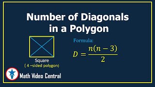 Number of Diagonals in a Polygon |Geometry | Math Video Central
