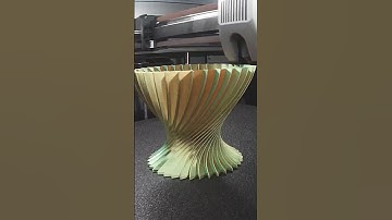 Ik heb een timelapse van een vaas in 3D geprint, wat zo bevredigend is #3dprinting #3dart #satisf...