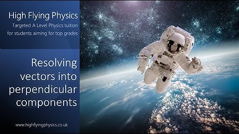 Resolving vectors into perpendicular components