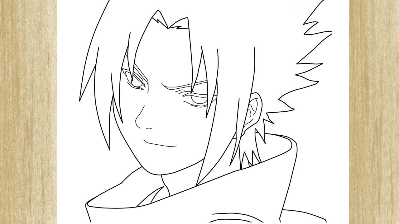 Desenhos de Sasuke - Como desenhar Sasuke passo a passo