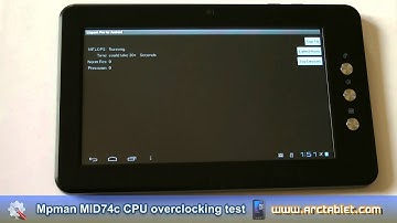 MPMan MID74c Overclocking (Boxchip Allwiner A10 CPU) from 1 GHz to 1.25 GHz