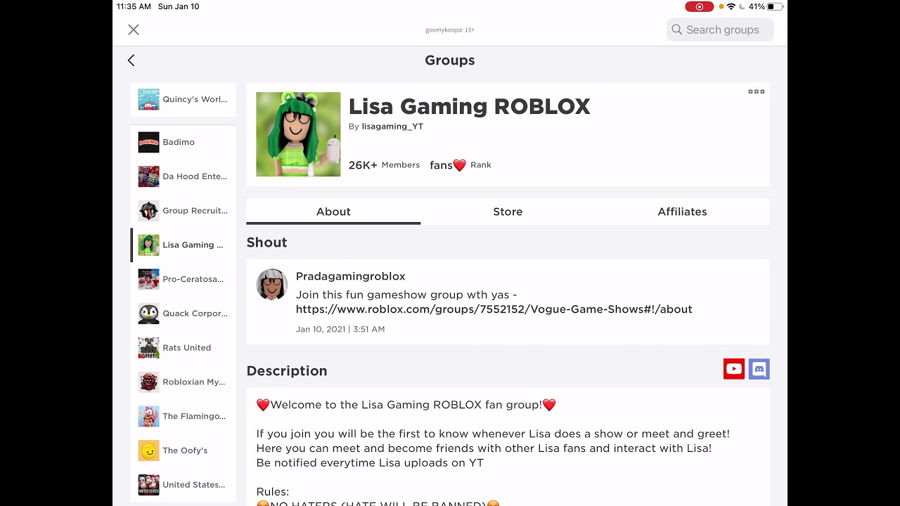 Lisa gaming is gone  YouTube