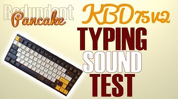 KBD75V2 Typing test - Lubed Tealios V2 - ASMR