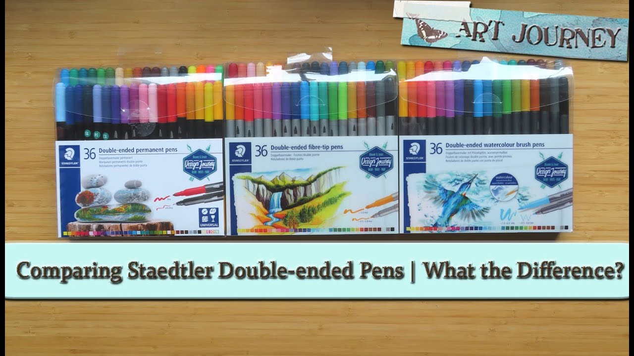 Staedtler vs Staedtler  3001, 3187, 3200 Double-Ended Design Journey Pens  - What's the Difference? 