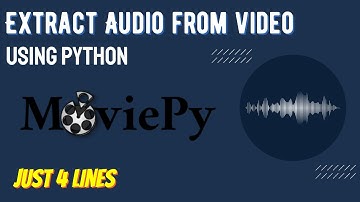 Extract audio from video using python || Python projects for beginners || Project maker