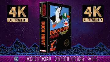Duck Hunt (1984) Nintendo NES retro video game intro / demo [4K 60FPS UHD]