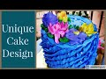 Easy Cake Design|Unique Flowers Cake Design|Live Cake Design|Dutch Chocolate Recipe|Cake Decorating