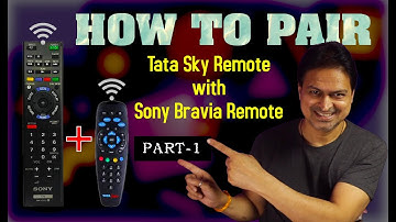 How to pair Tata Sky Remote with Sony Bravia TV Remote - Part 1 | #TataSkyRemote #HowToPair #SonyTV