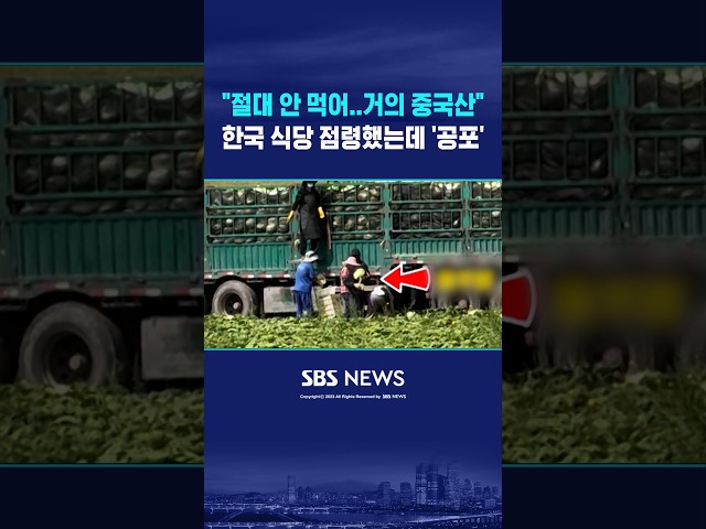 "절대 안 먹어..거의 중국산" #shorts
