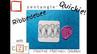 Ribbedebee | Zentangle® Quickie