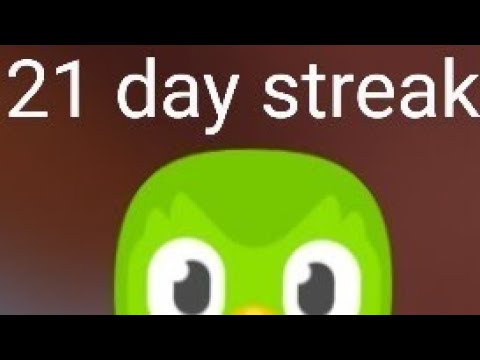 Duolingo 21 day streak - YouTube