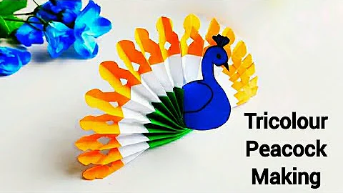 Independence day craft ideas | tricolour peacock | tricolour craft ideas