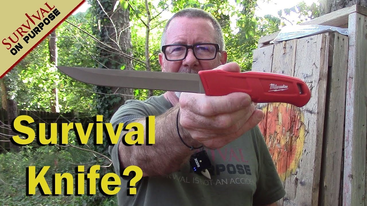 Under $20 Survival Knife? - Milwaukee Insulation Knife Review 