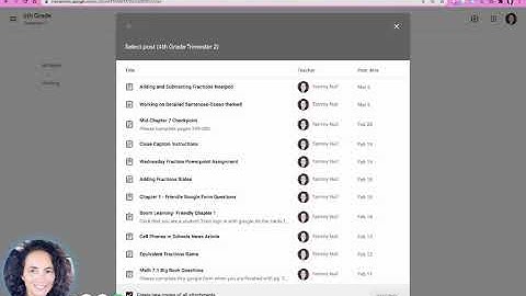 Reusing assignments from archived & current Google Classrooms