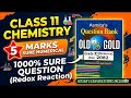 Redox Reaction 1000% Sure in Chemistry Class 11 Chemistry 11 Reduction and Oxidation