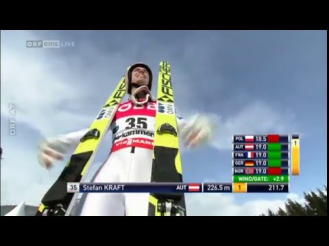 Stefan Kraft Skiflug WM Kulm 2016 226,5m ORF