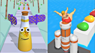 Juice Run vs Squeezy Girl All Levels Mobile Gameplay Walkthrough Android IOs Alltrailer PRO MAX EPIC