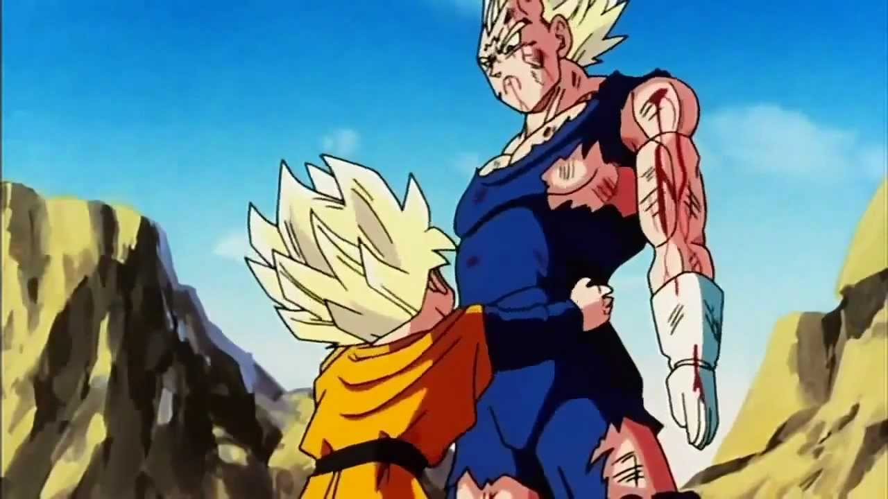 DBZ Vegeta Hugs His Son And Hits Trunks & Goten After That YouTube