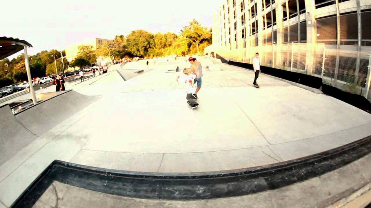 9 year old skateboarder Logan Cogswell at House Park
