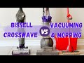 BISSELL CROSSWAVE CORDLESS MAX vs VACUUMING & MOPPING // How much time does the CROSSWAVE save you?