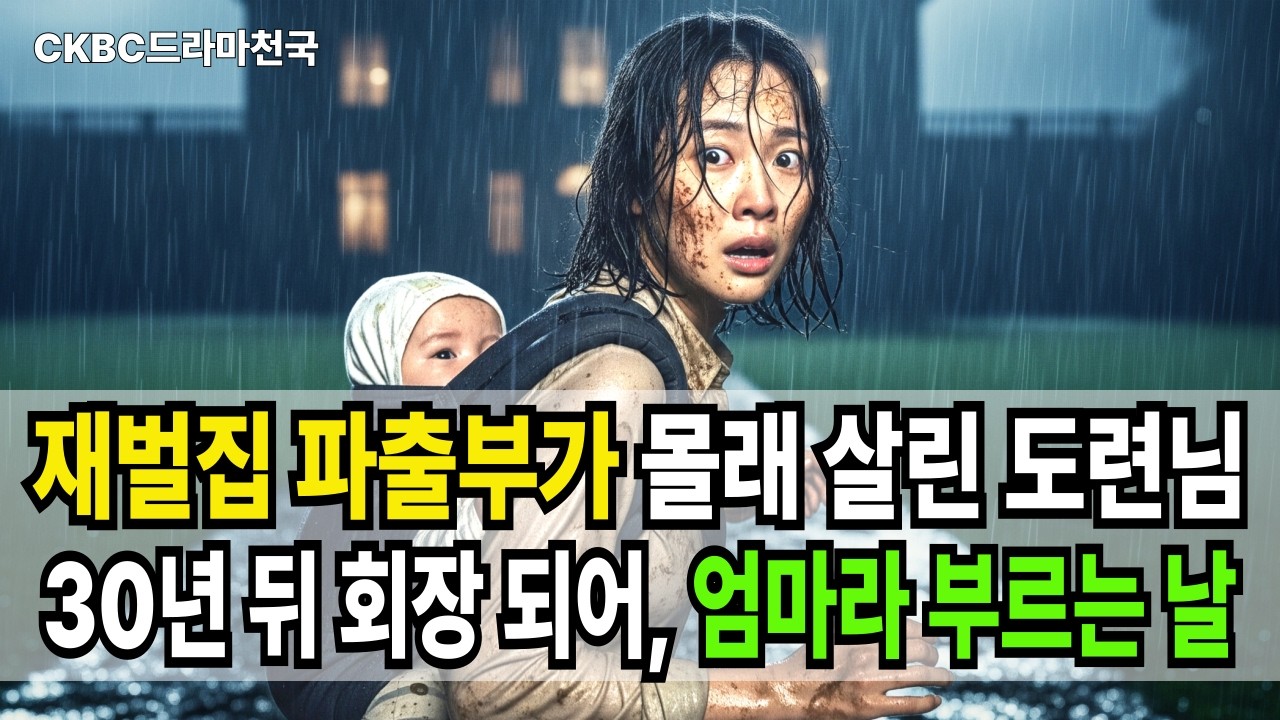 재벌집 파출부가 몰래 살린 도련님, 30년 뒤 회장 되어 엄마라 부르는 날
