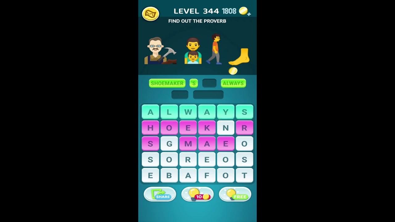 WORDS CRUSH LEVEL 344 YouTube