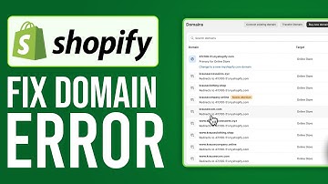 How To Fix Shopify Domain/DNS Error (2025) - Full Guide