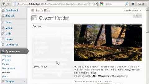 How to Put a Custom Header in Your Blog