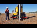 Solar farm Pile driver GPS - AUSTRALIA