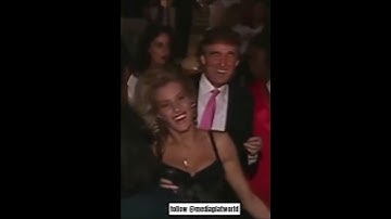Donald Trump in the 90s dancing at a party.