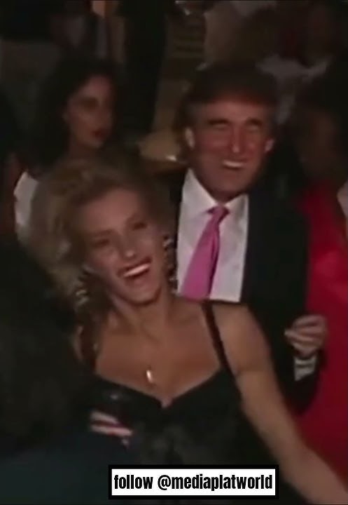 Donald Trump in the 90s dancing at a party.