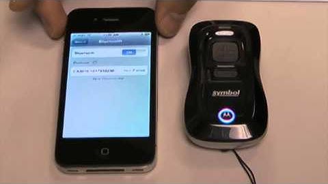 Connecting A Motorola Cs3070 Barcode Scanner To An Apple Iphone Via Bluetooth.flv