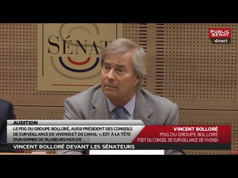 Audition en direct de Vincent Bolloré - Les matins du Sénat (22/06/2016)