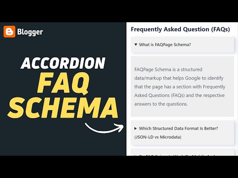 How to Add FAQ schema in Blogger with accordion style? [2021]