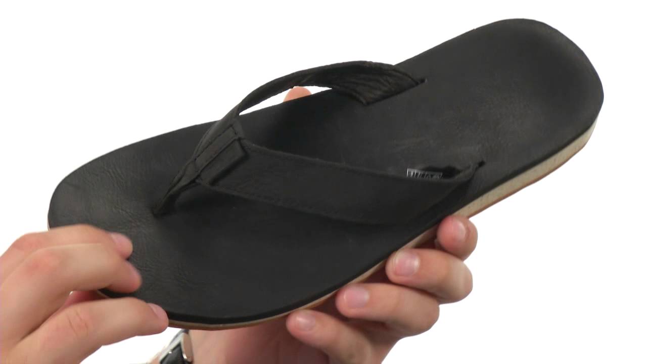 teva leather flip flops