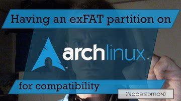 Using the exFAT partition for shared data storage on Arch Linux