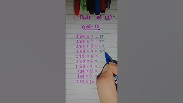 Table of 139 ||#viral#maths #short #music #shorts