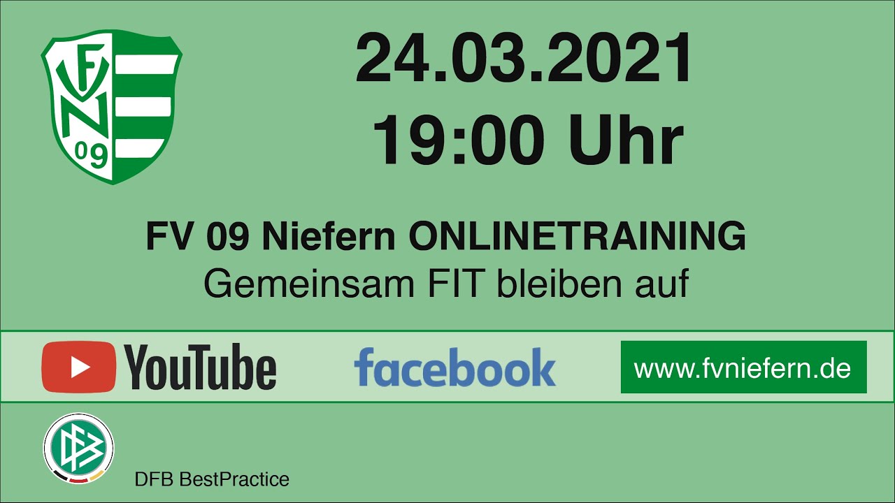ONLINE-Fussball-Training des FV 09 Niefern am 24.03.2021