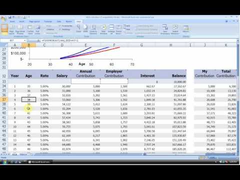 401 k calculator vertex42 youtube 401k calculator with inflation