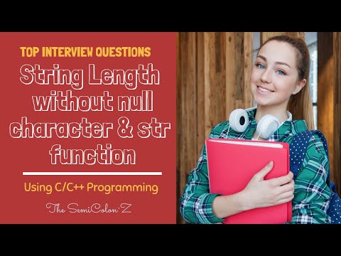 Find string length without using null character & without str function | The SemiColon`Z