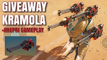 [WR] Giveaway Kramola X5 | Crazy Support Robot Khepri Gameplay | War Robots #WRwinKramola