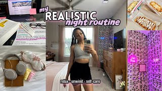 Realistic Night Routine *living alone at 20* | chill, aesthetic, self care | LexiVee