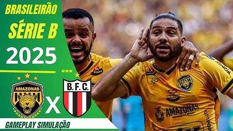 AMAZONAS X BOTAFOGO-SP (AO VIVO) COM IMAGENS BRASILEIRÃO SÉRIE B HOJE SIMULAÇÃO NO PES 21