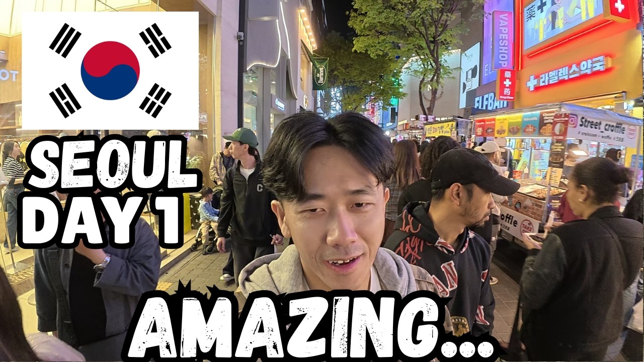 I Love the Vibe in South Korea... (Day 1 in South Korea) - YouTube
