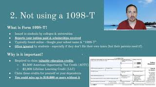 Costly Tax-filing Mistake #2: Failing to use your Form 1098-T